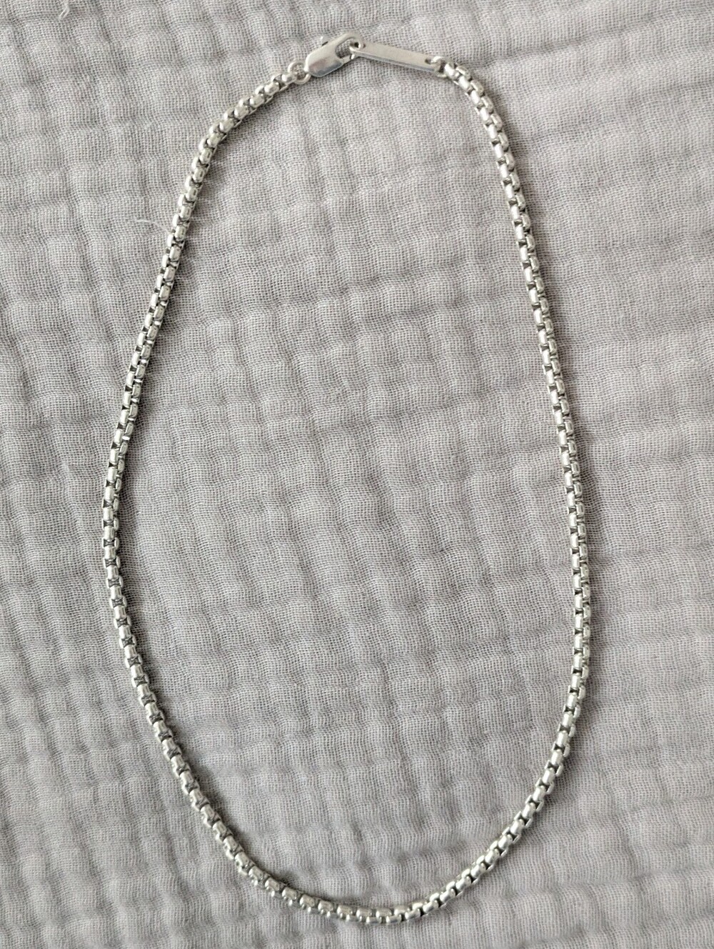 NWOT COS Box Chain Necklace - Silver